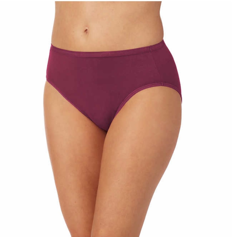 Midnight by Carole Hochman Hi Cut, 4 - pack, deep red wine is not included.